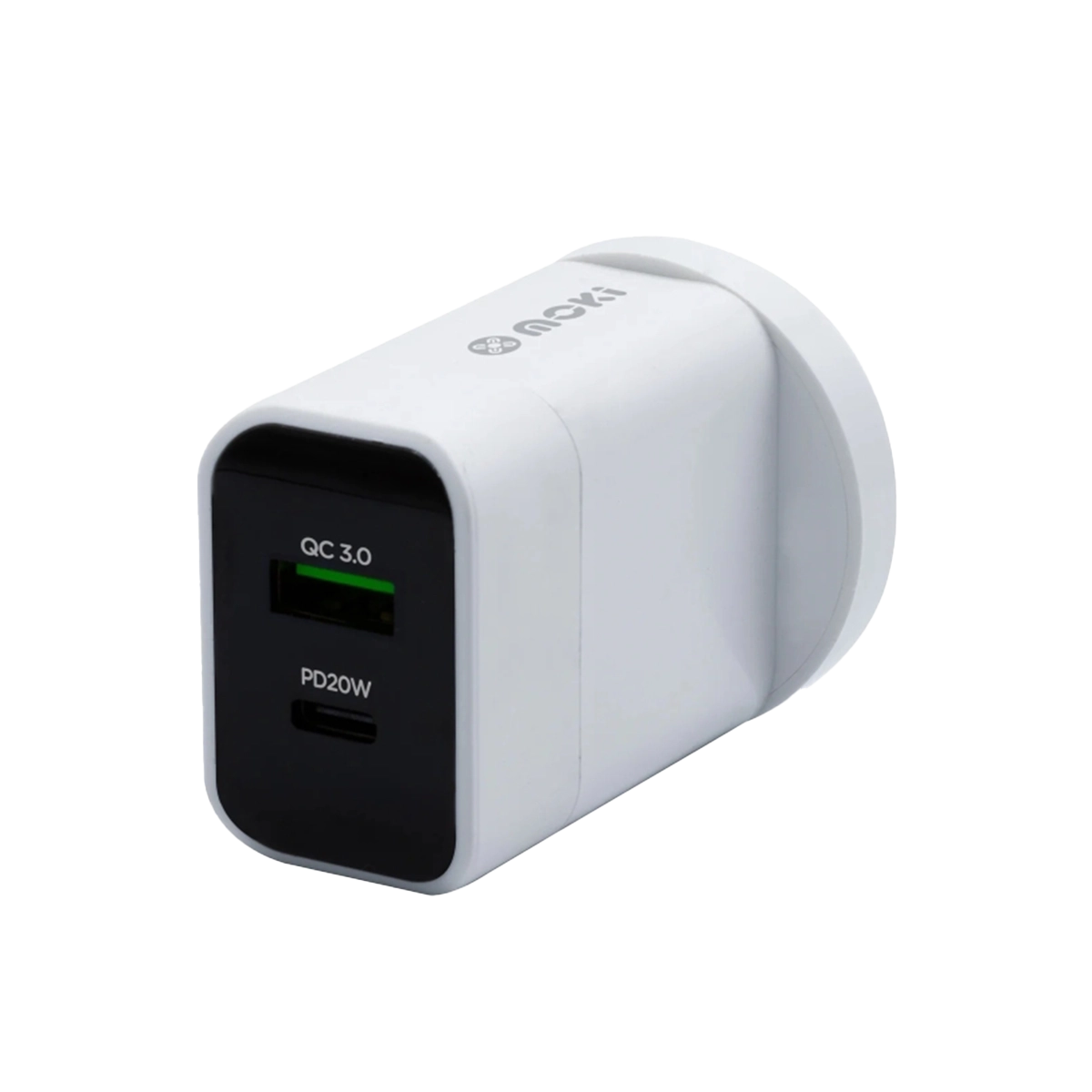 Moki 20W USB-C PD Australian wall charger with Qualcomm 3.0 Quick Charge technology