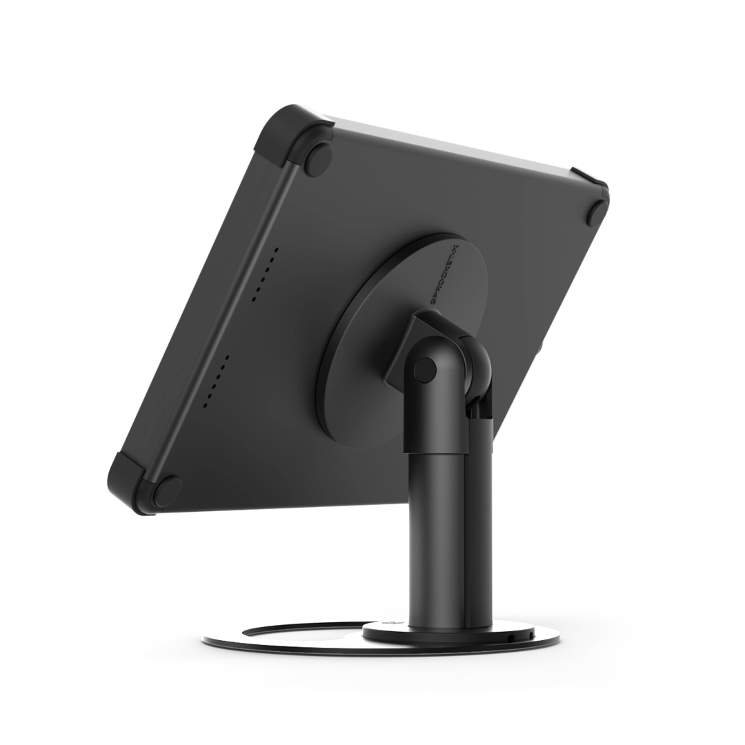Rear view Base black tablet stand