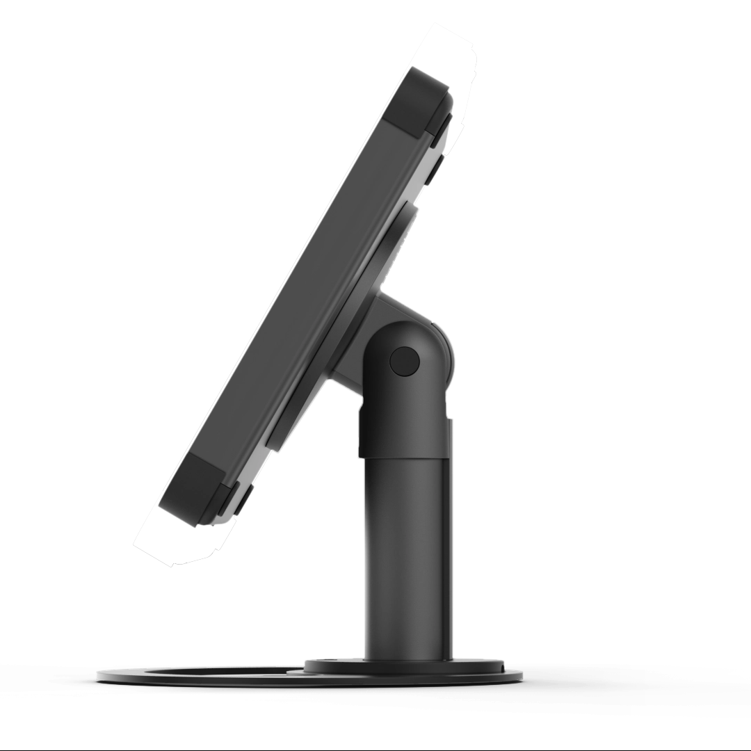 Side view Sprocket Base black tablet mount