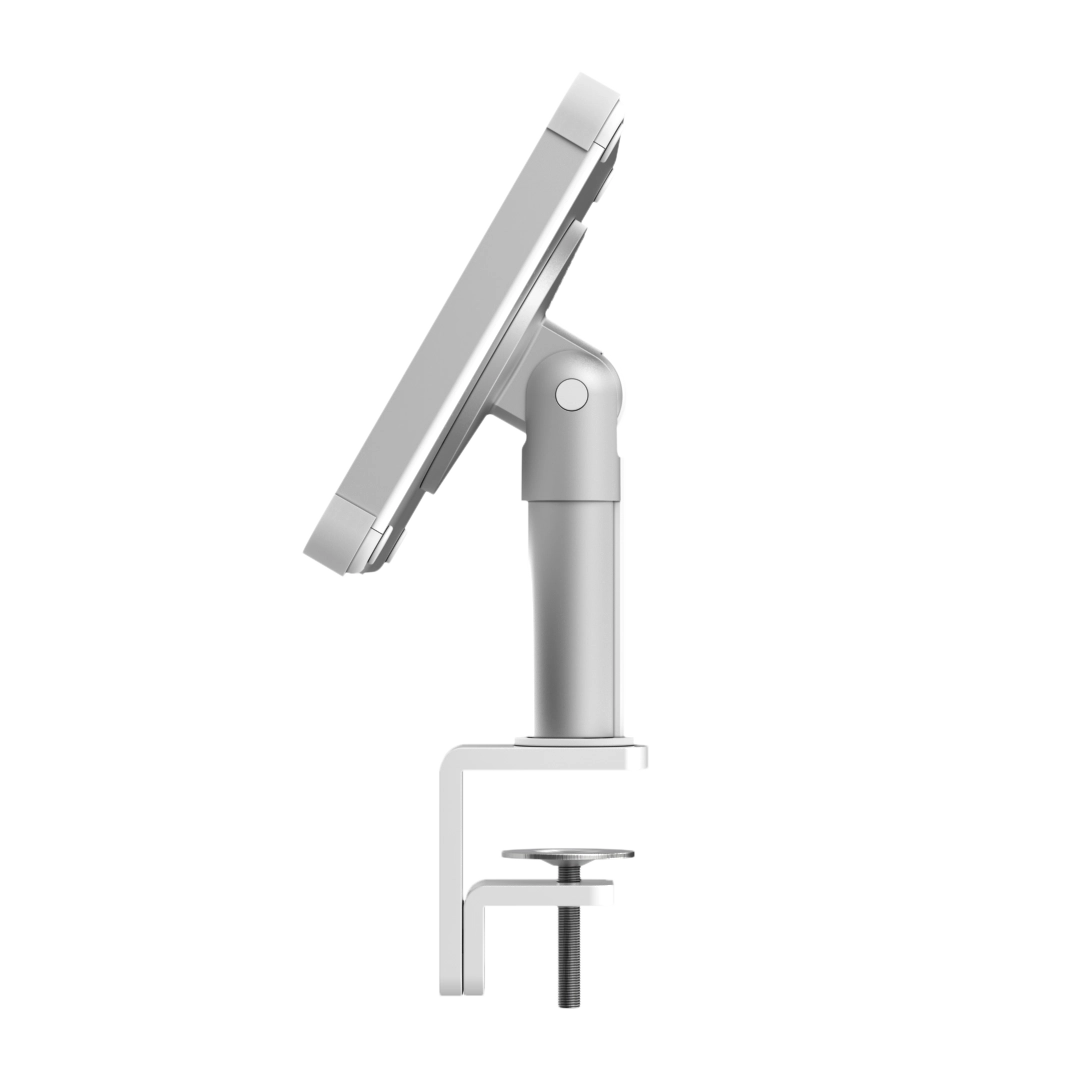 Side view Clamp tablet holder white