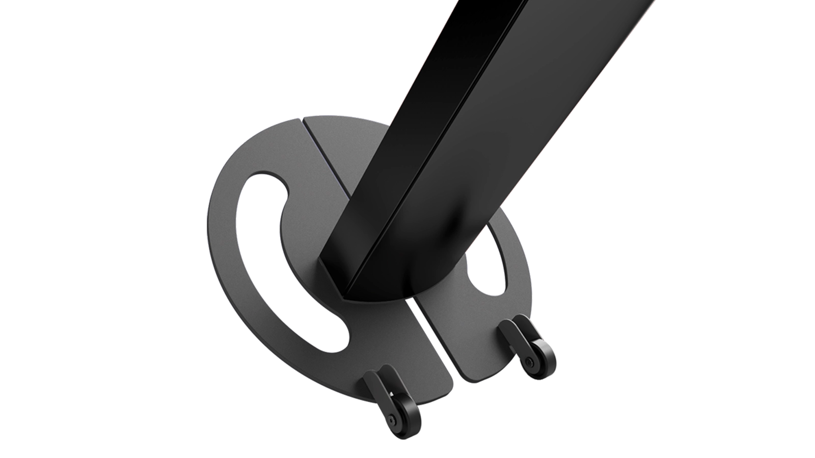 Black Freestanding Sign Base | T-Series Wheels - Sprocket