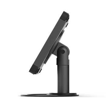 Side view Sprocket Base black tablet mount