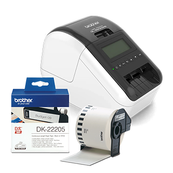 Brother label printer and label bundle by Sprocket